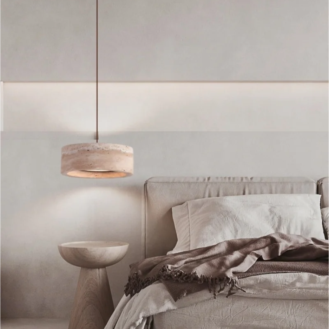 Zelqui TerraCyl, Modern Stone Pendant Light