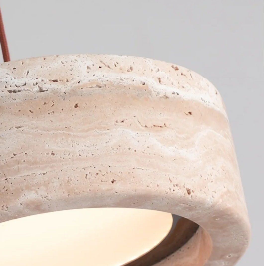 Zelqui TerraCyl, Modern Stone Pendant Light