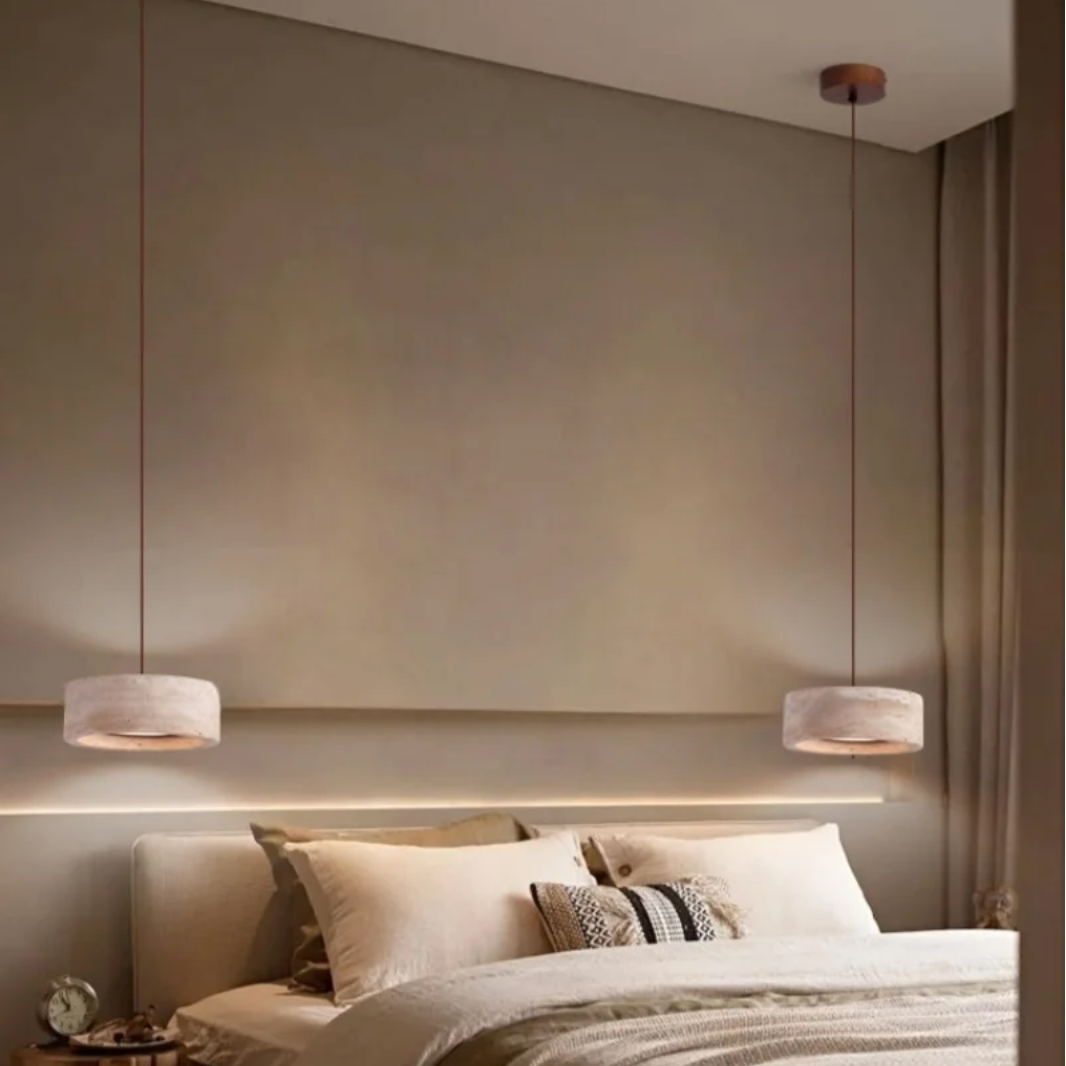 Zelqui TerraCyl, Modern Stone Pendant Light