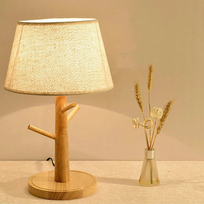 Zelqui LumoNordic, Wood & Linen Ambient Lamp